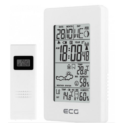 Метеостанція ECG MS 100 White - фото 1 - id-p2001260458