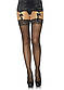 Панчохи під пояс зі швом, бантом та стразами ззаду Leg Avenue Stockings Rhinestone backseam Black, one size, фото 2