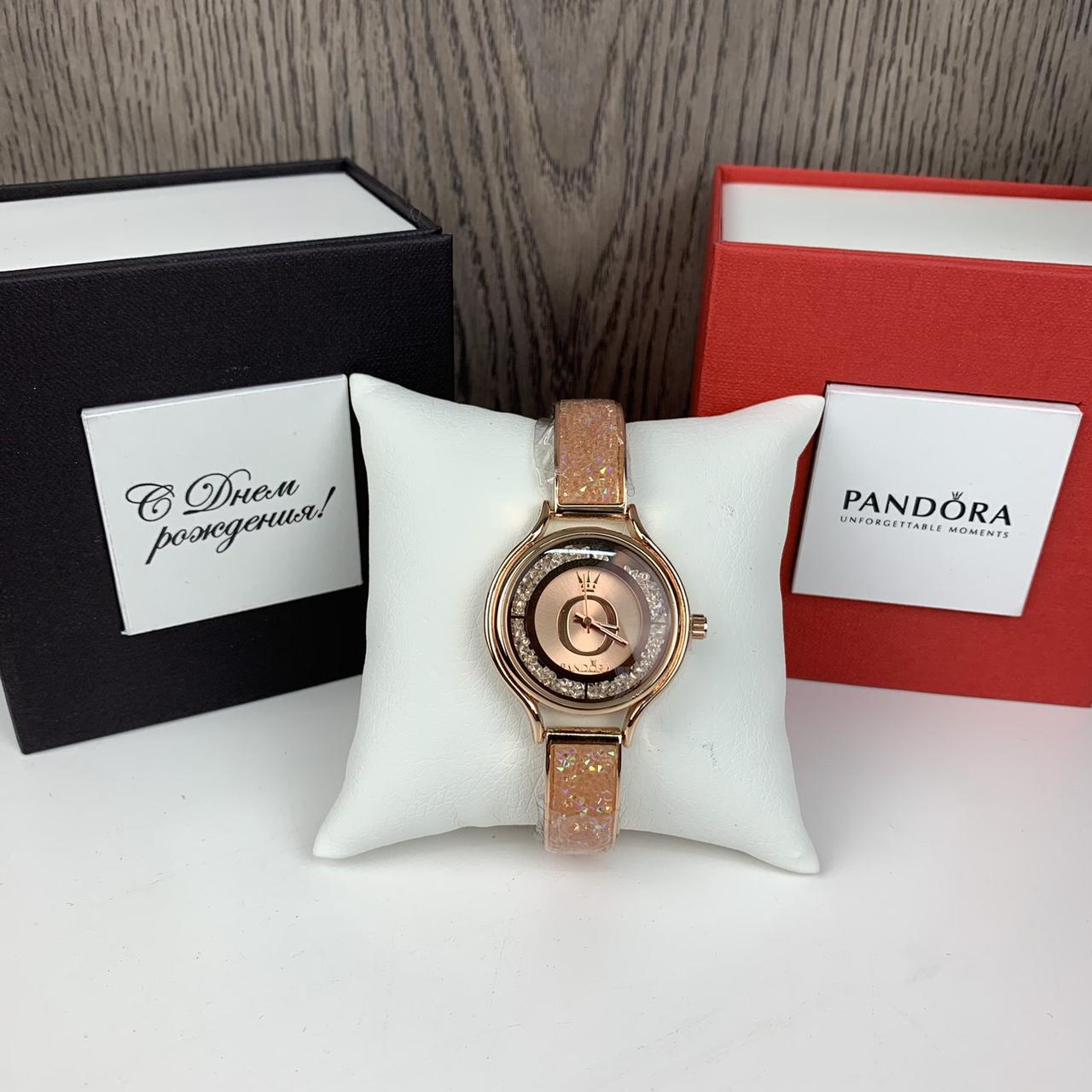 Модний жіночий наручний годинник Pandora Гірський кришталь