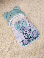 Зимовий конверт на виписку зимовий чохол у коляску конверт-чохол для новонародженого
