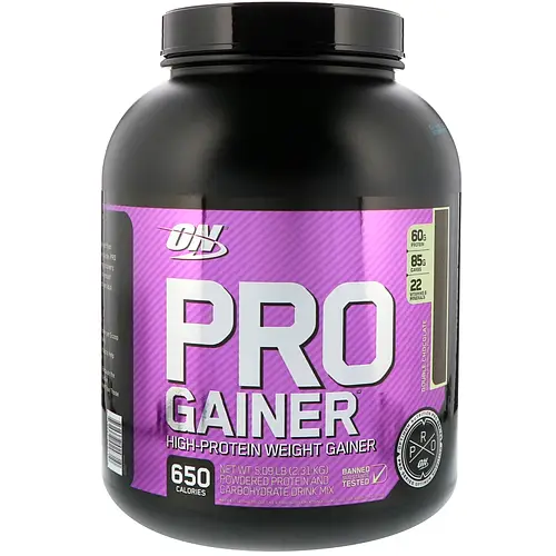 Optimum Nutrition, PRO GAINER, средство для набора веса с высоким ...