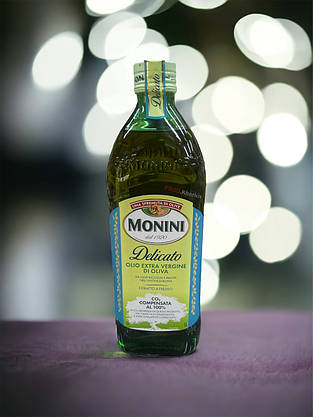 Оливкова олія Monini Delicato Olio Extra Vergine di Oliva 1 літр (скло), фото 3