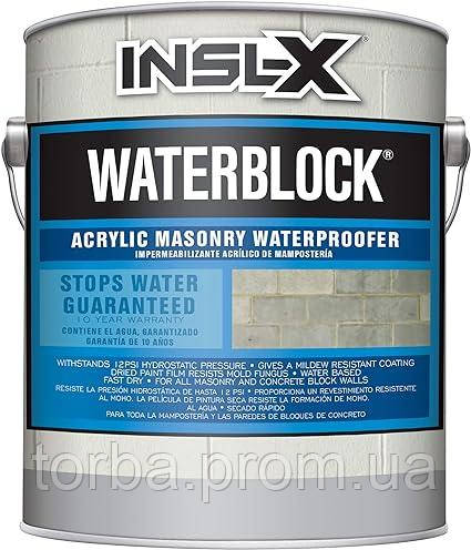 INSL-X WaterBlock Waterproofer Paint Гідроізолююча фарба для підвальних приміщень 3,78л