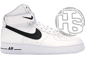 Жіночі кросівки Nike Air Force 1 High White Black (с мехом) ALL09917