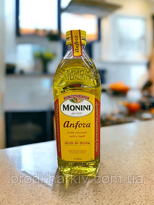 Оливкова олія Monini Anfora Olio Extra Vergine di Oliva 1 літр (скло), фото 2