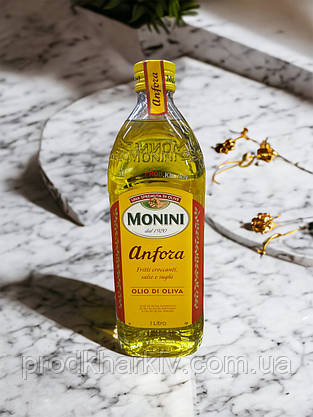 Оливкова олія Monini Anfora Olio Extra Vergine di Oliva 1 літр (скло), фото 4