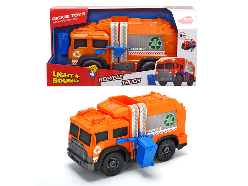 Функціональне авто Dickie Toys Сміттєвоз з баком, звук. та світл. ефектами, 30 см, 3+ 3306001