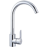 Змішувач для кухні з неіржавкої сталі в хромі (ЧЕХІЯ), фото 2