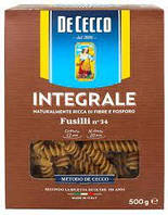 Паста De Cecco Fusilli Integrale No34 500 g