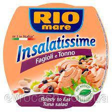 Тунець з овочами Rio Mare Insalatissime Fagioli e Tonno 160 гр, фото 1