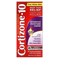 Cortizone 10, Maximum Strength, интенсивный увлажняющий крем, 56 г (2 унции) Днепр