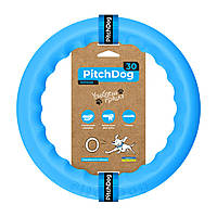 Игрушка для собак - кольцо для апортировки PitchDog \ Питчдог голубое (large, диаметр 28 см) Collar