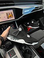 Теплые мужские кроссовки на флисе (нубук) Nike Air Jordan 4 . Кроссовки осень-зима