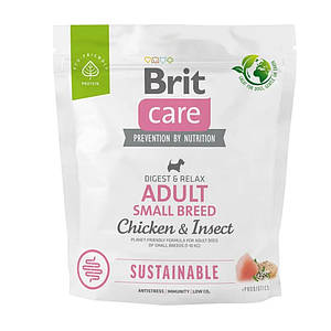 Brit Care Sustainable Adult Small Breed Chicken and Insect з куркою 1 кг