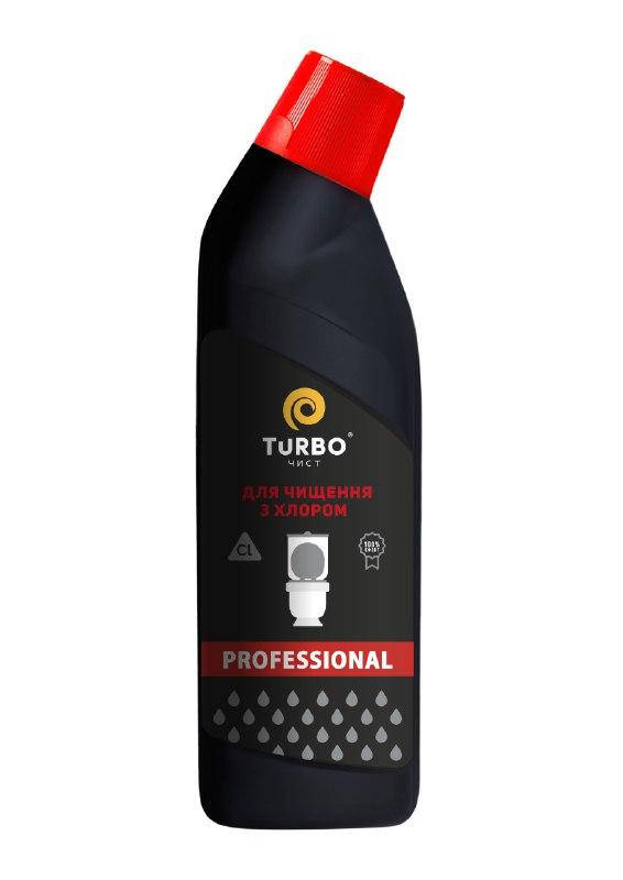 

Активный гель для очистки унитазов TURBOчист PROF 1 л с хлором