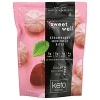 Sweetwell, Keto Bites, клубничное безе, 40 г (1,4 унции) Днепр