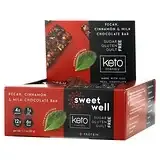 Sweetwell, Keto Bar, батончик із пекарем, корицею та молочним шоколадом, 10 батончиків, 32 г (1,1 унції)