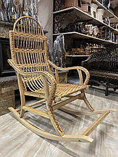 Крісло-гойдалка плетена з лози, фото 2