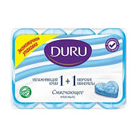 Мыло Duru 1+1 Soft Sensations Морские минералы с увлажняющим кремом, 4 шт. по 80 г