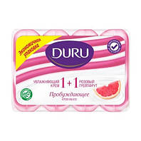 Мыло Duru 1+1 Soft Sensations Грейпфрут с увлажняющим кремом, 4 шт. по 80 г