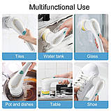 Електрична щітка 5в1 для прибирання Electric Cleaning Brush Багатофункціональна електрична щітка 5 в 1, фото 5
