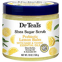 Сахарный скраб Dr. Teal s Prebiotic Lemon Balm Shea Sugar Scrub