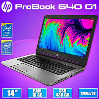 Производительный Ноутбук HP ProBook 640 G1 14" i5 4310М 16GB 480GB SSD