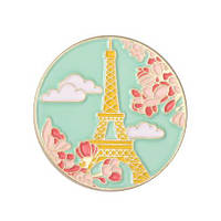 "Эйфелева башня, Париж, Франция" значок (пин) металлический