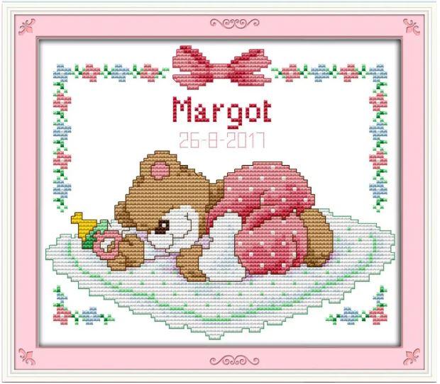 Набір для вишивання за нанесеною на канву схемою"Margot". AIDA 14CT printed, 25*20 см, фото 1