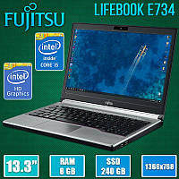 Бизнес Ноутбук Fujitsu LIFEBOOK E734 13.3" i5 4300M 8GB RAM 240GB SSD
