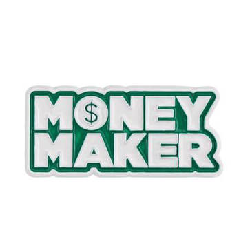 "Напис Видобувач грошей / Мані мейкер / Money maker" значок (пін) металевий