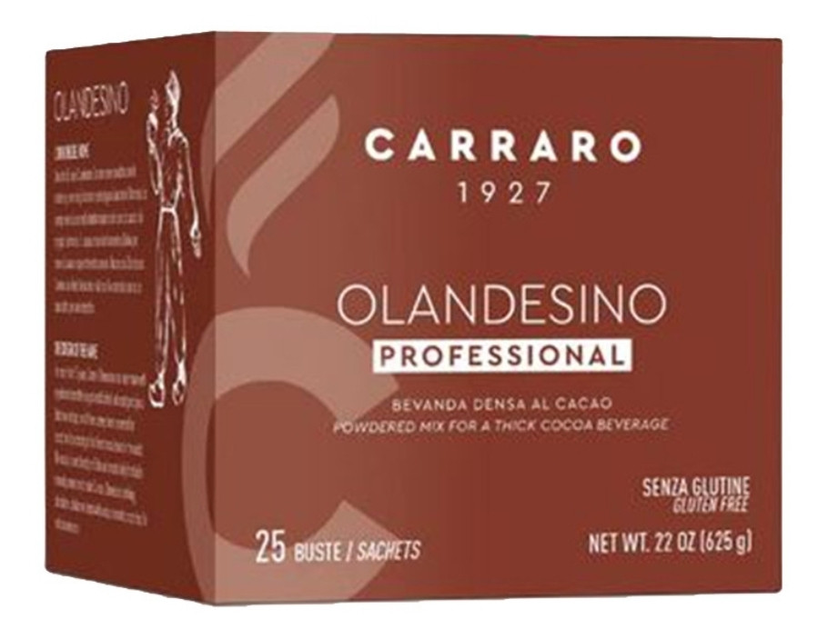 Гарячий шоколад Carraro Olandesino порційний 25 стіків по 25г Італія