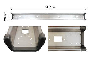 Бампер задній для напівпричепа 2418мм