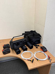 Зенітний прожектор пошуковий ручний 135Вт від АКБ дальністю до 2500м