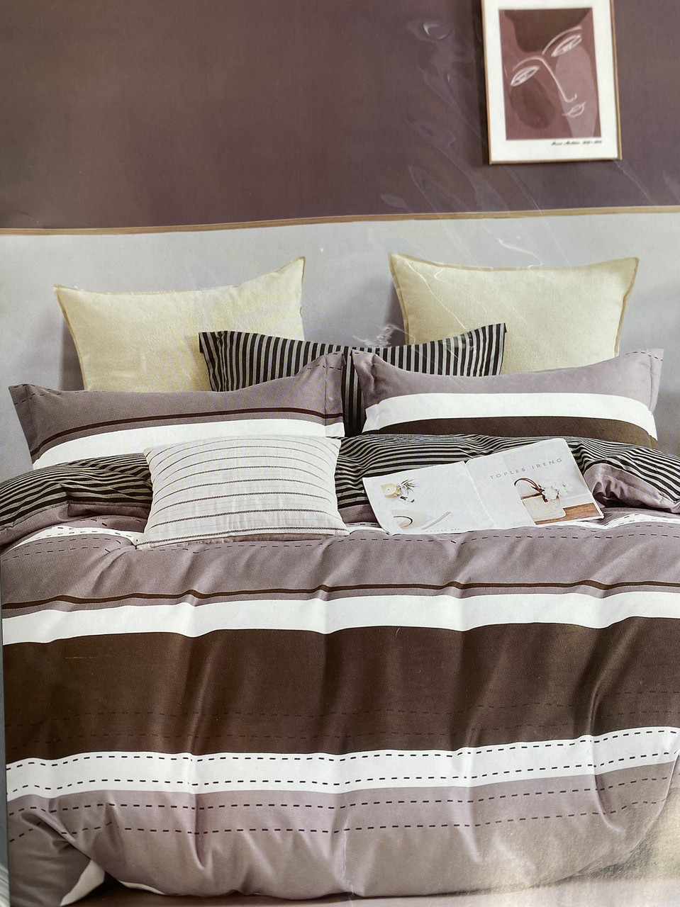 Фланелева постільна білизна євро розмір/Комплект постільної білизни/присоблива білизна, фото 1