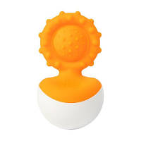 Погремушка Fat Brain Toys прорезыватель-неваляшка dimpl wobl оранжевый (F2172ML)