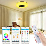 RGB Люстра з Bluetooth колонкою 38 см 60 W Світильник з регулюванням яскравості та блютуз-колонкою GS-7063, фото 6