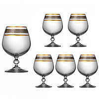 Набор бокалов для бренди коньяка Lora Бесцветный H50-028-6 310ml FT, код: 7242446