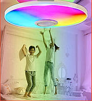 RGB Люстра з Bluetooth колонкою 38 см 60 W Світильник з регулюванням яскравості та блютуз-колонкою GS-7063