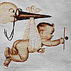 Набір для вишивання за нанесеною на канву схемою "Flying baby". AIDA 14CT printed , 46*42 см, фото 2