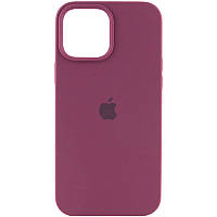 Защитный чехол на Iphone 13 Pro бордовый / Plum Silicone Case Full Protective (AA)