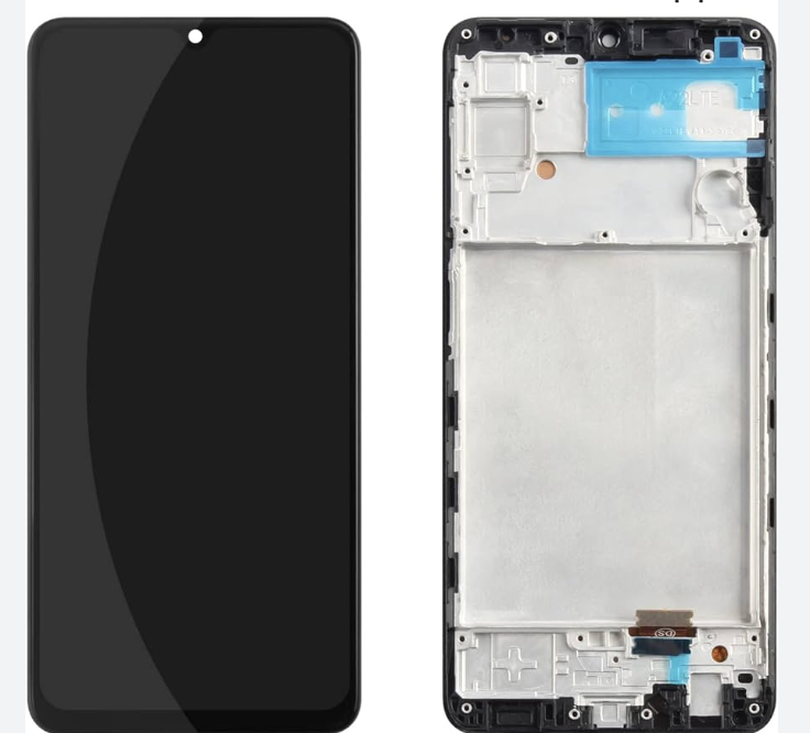Дисплей (екран) для Samsung A225F Galaxy A22 4G + тачскрин, чорний, TFT, (In-Cell) з передньою панеллю