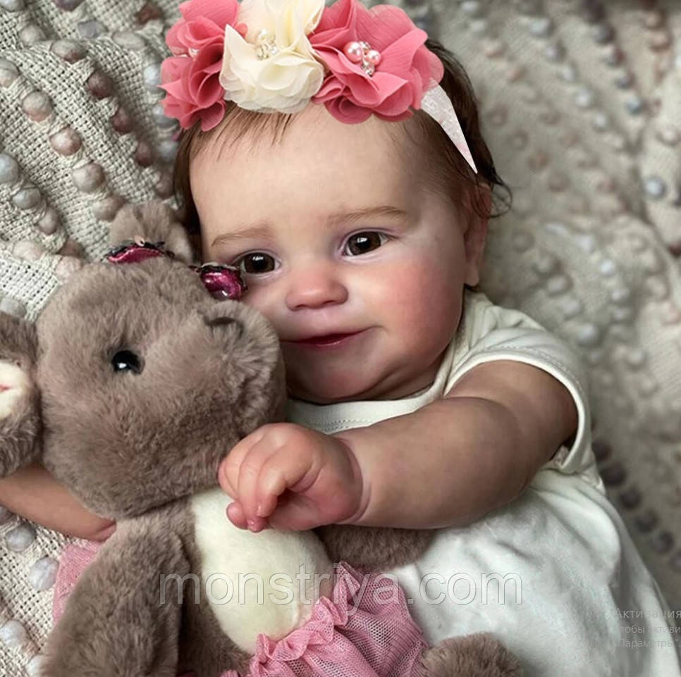 Лялька-реборн Дівчинка повністю вініл-силіконова, 50 см, фото 1