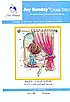 Набір для вишивання за нанесеною на канву схемою "Little girl and cat". AIDA 14CT printed 19*22 см, фото 3