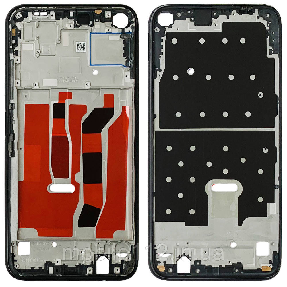 Рамка дисплея Huawei P40 Lite, Nova 7i , Nova 6 SE (чорна), фото 1