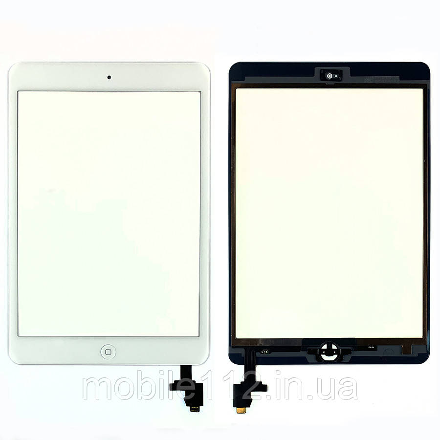 Сенсор (тачскрін) Apple iPad mini, iPad mini 2 Retina білий AAAA повний з кнопкою