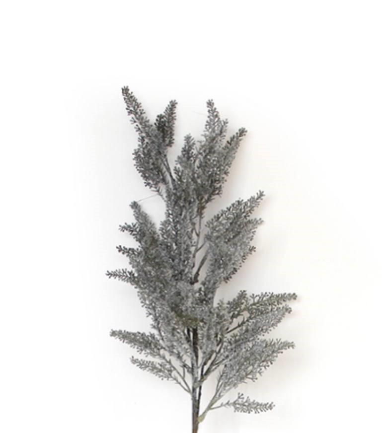 Гілка декоративна Yes! Fun Кедр зелена, засніжена, 87 см, фото 1