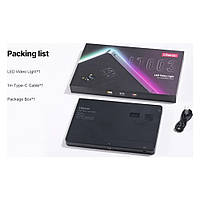 Cтудійна лампа Ulanzi LT003 2500-9000K,10-дюймова лампа для камер, RGB світло з акумулятором 8000 mАh, фото 4