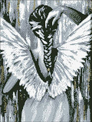 Алмазна мозаїка Дівчина-ангел 30х40см АМС-181