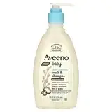 Aveeno, Увлажняющий шампунь и ежедневное увлажняющее средство для детей с маслом ши, кокос, 354 мл (12 жидк. в